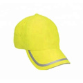 Einfacher Polyester -Twillhut Atmungsaktives Mesh Back Hut Reflektierende Rohrleitungen Großhandel Hi Vis Hut